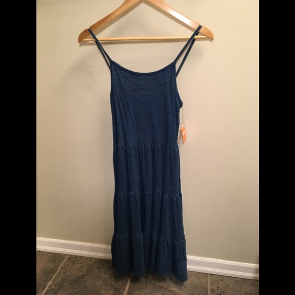 🍍 NWT Gymboree Girls Indigo Tiered Tank Dress XL (14) - Picture 3 of 10